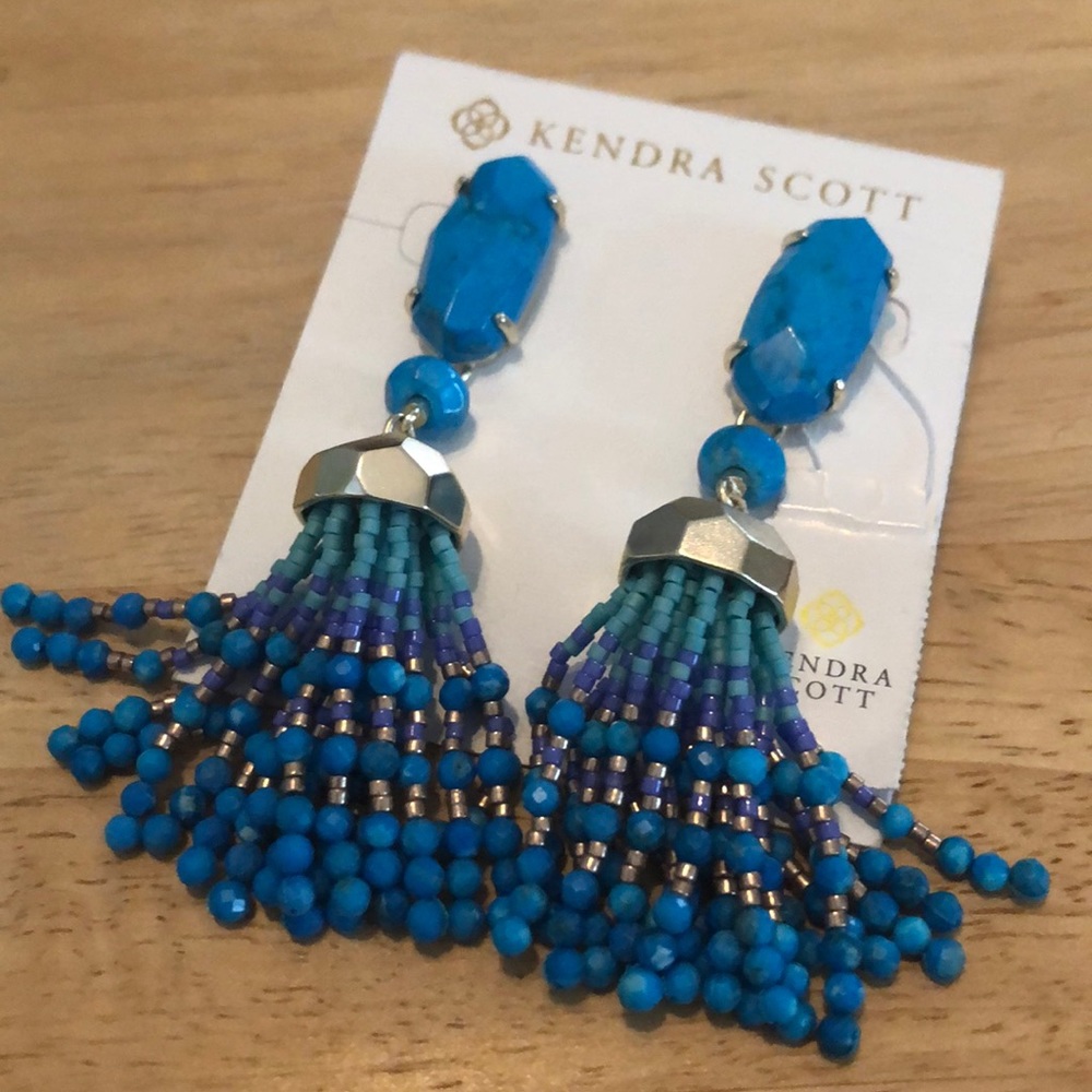 Kendra Scott blue dove earrings